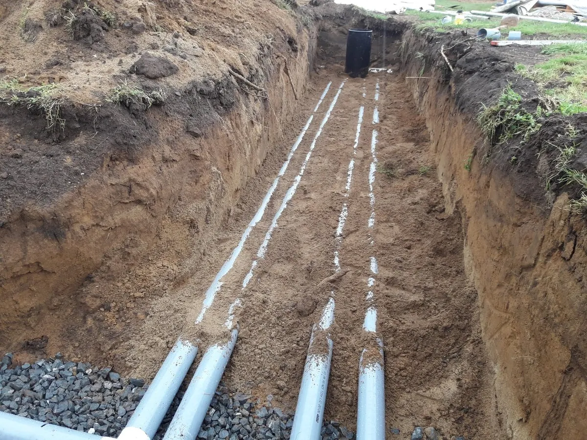 Drainage pipework laid by Plumbtech Waikato